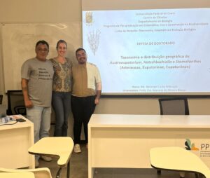 Profa. Dra. Mariana Bünger, Prof. Dr. Itayguara Costa e Natanael Costa Rebouças